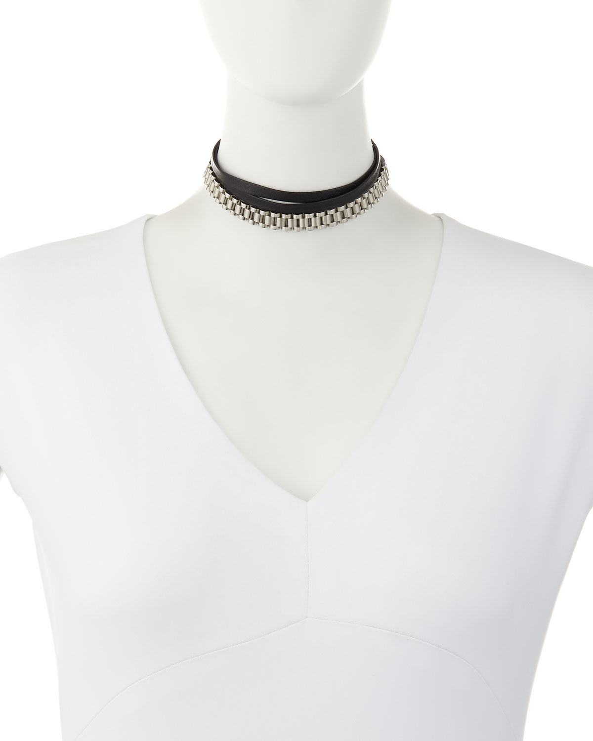 Armure Watch Strap Leather Choker Necklace