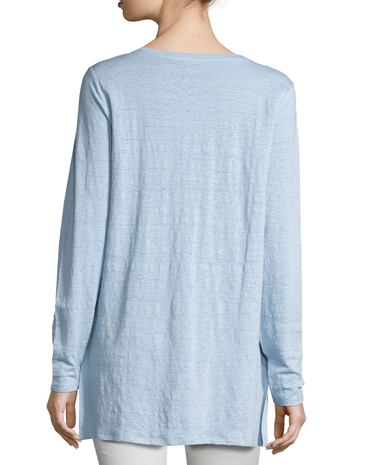 Organic Linen Jersey V-Neck Tunic 