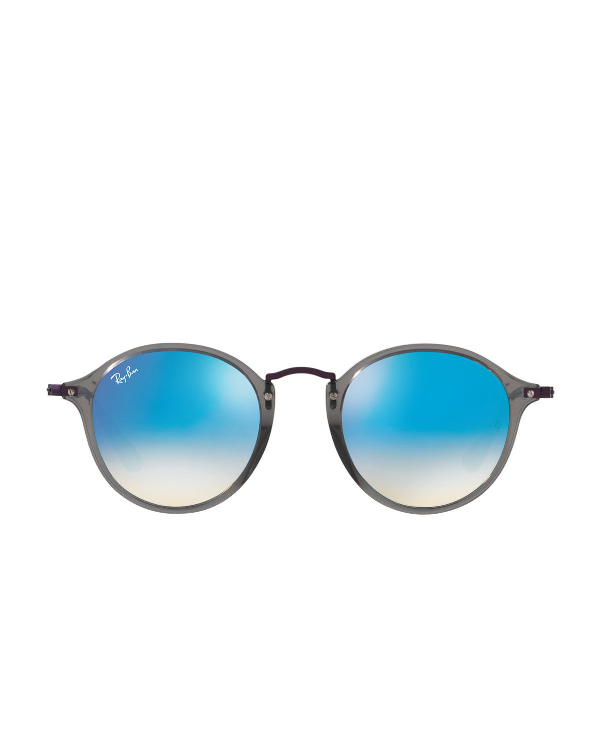 Men's Classic Round Flash Sunglasses