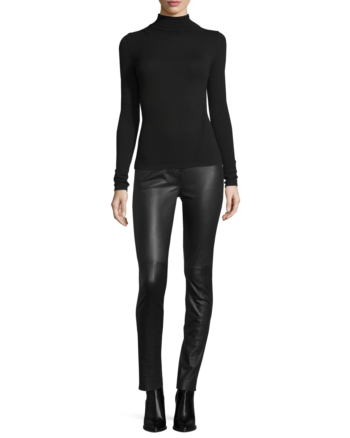 Jelena Turtleneck Sweater, Black