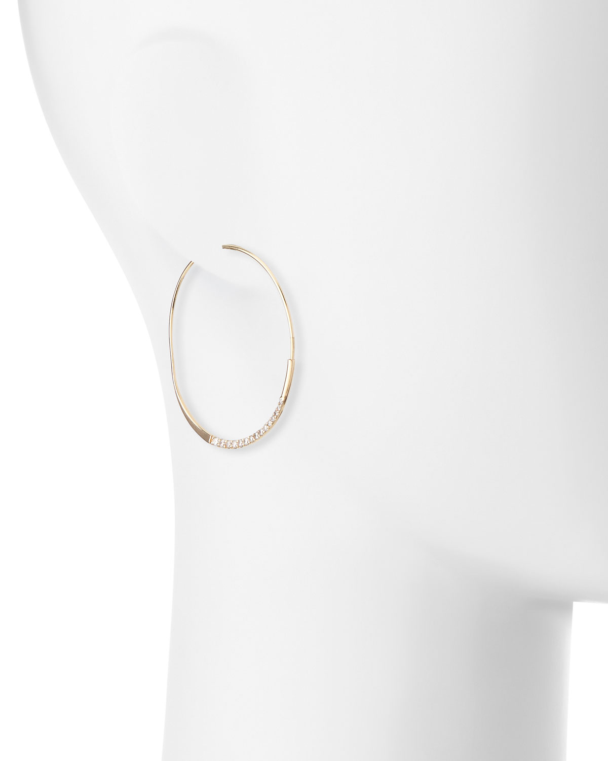 Medium Expose Wave Magic Diamond Hoop Earrings