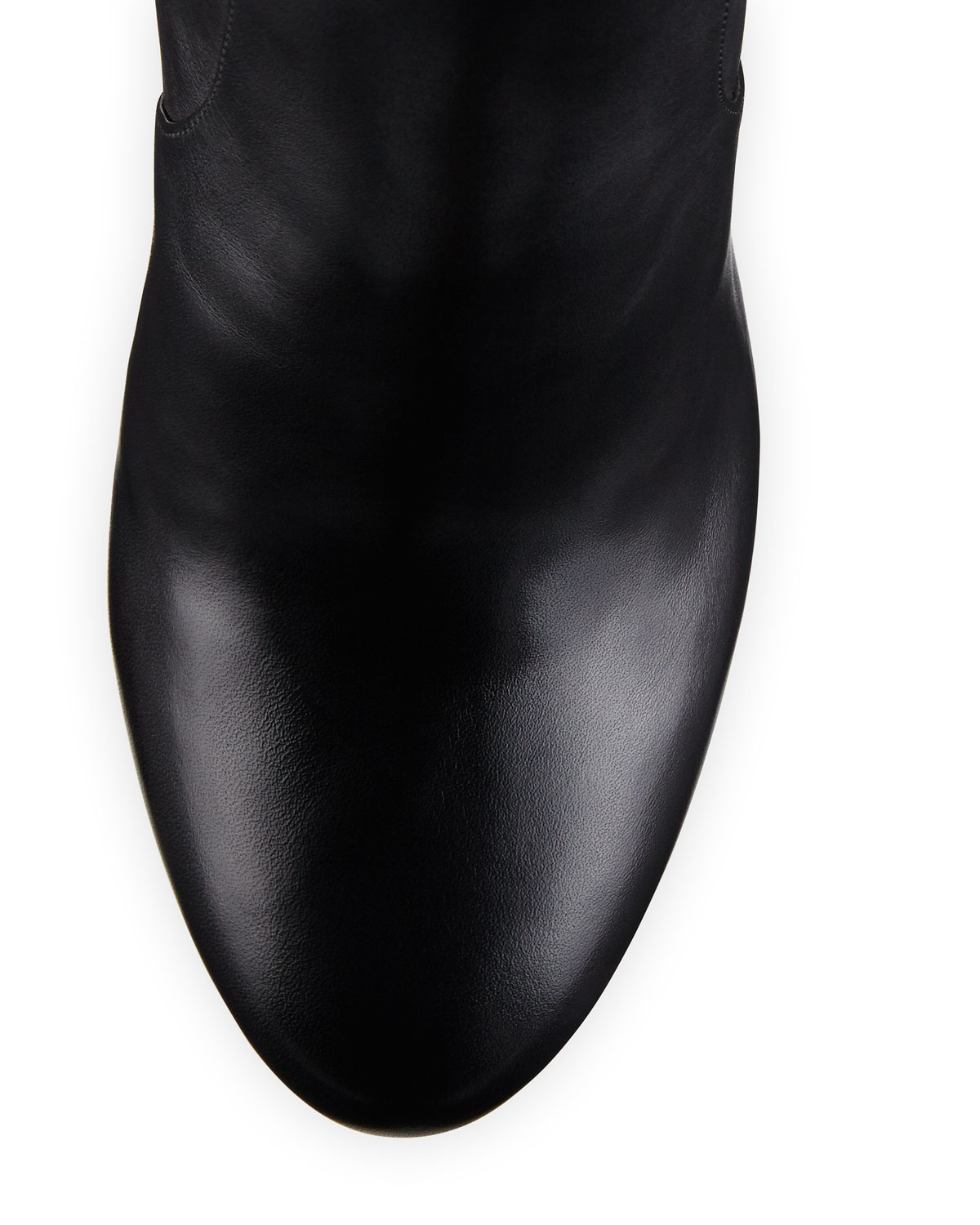 Sabrina Leather 100mm Knee Boot, Black