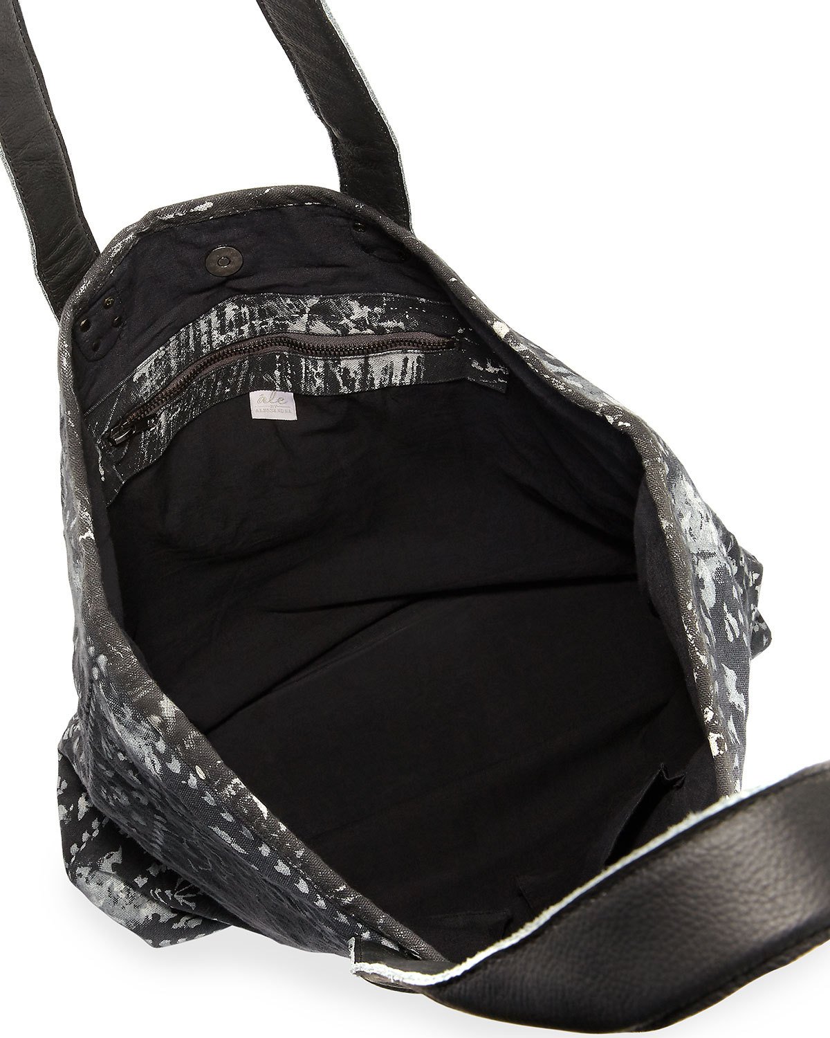 Hatha Canvas Beach Tote Bag, Black