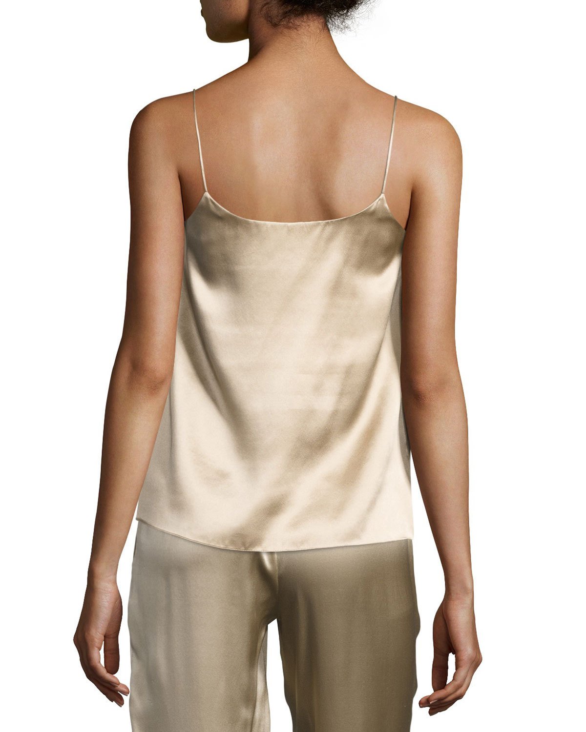 Silk Satin V-Neck Camisole Top