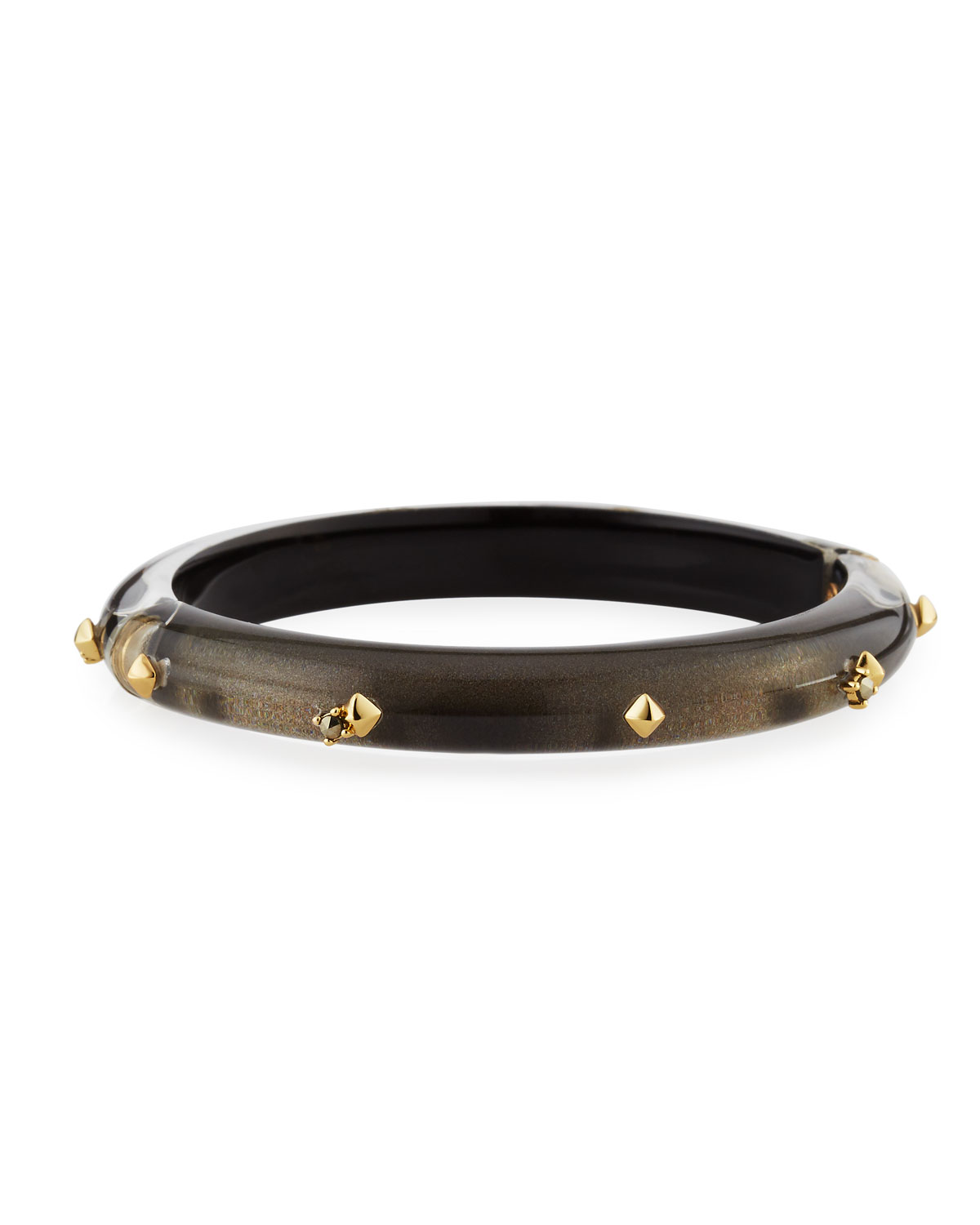 Golden Studded Hinge Bracelet