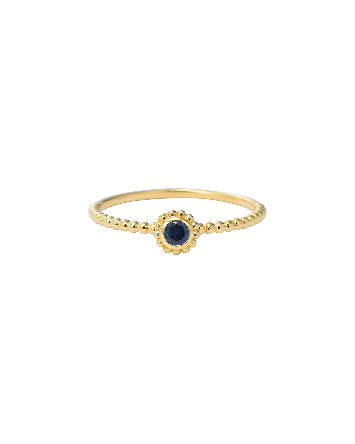 Covet Blue Sapphire Stackable Ring, Size 7