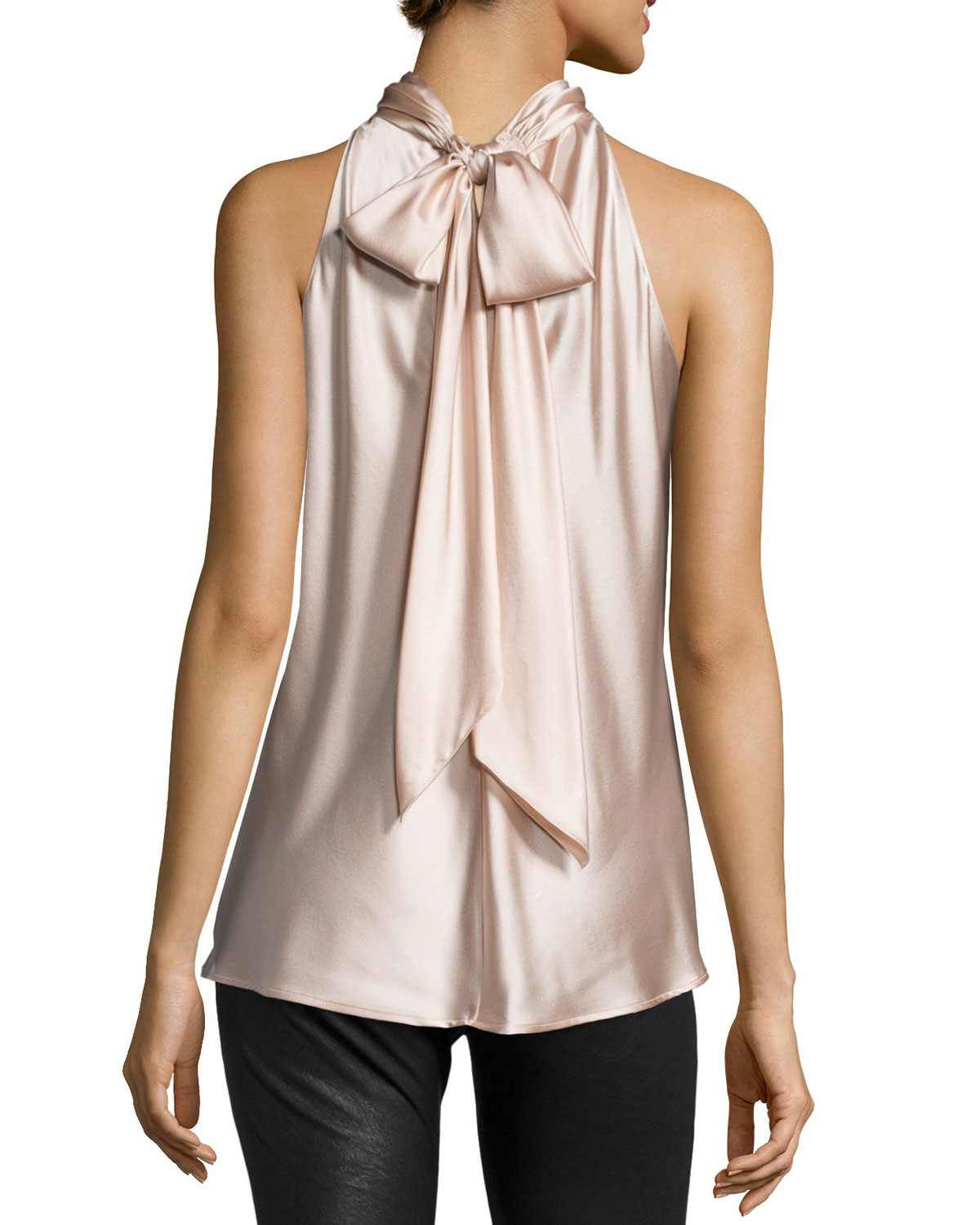 Paige Halter-Neck Top, Blush