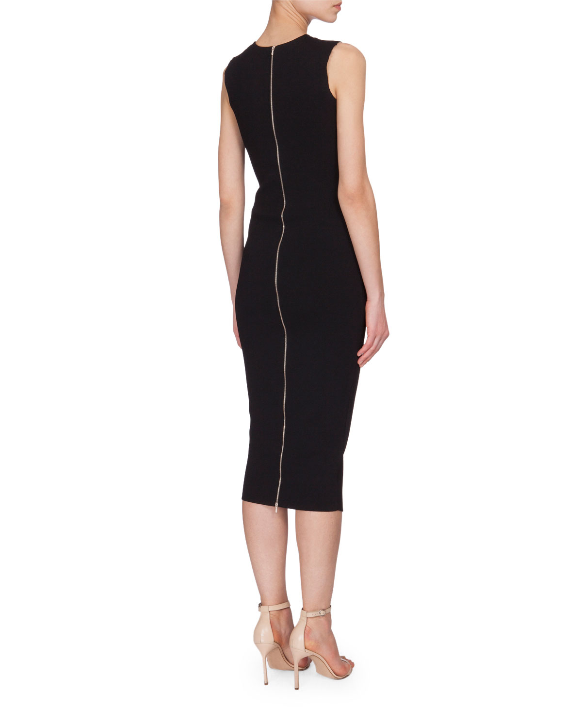 Front-Stripe Sheath Dress