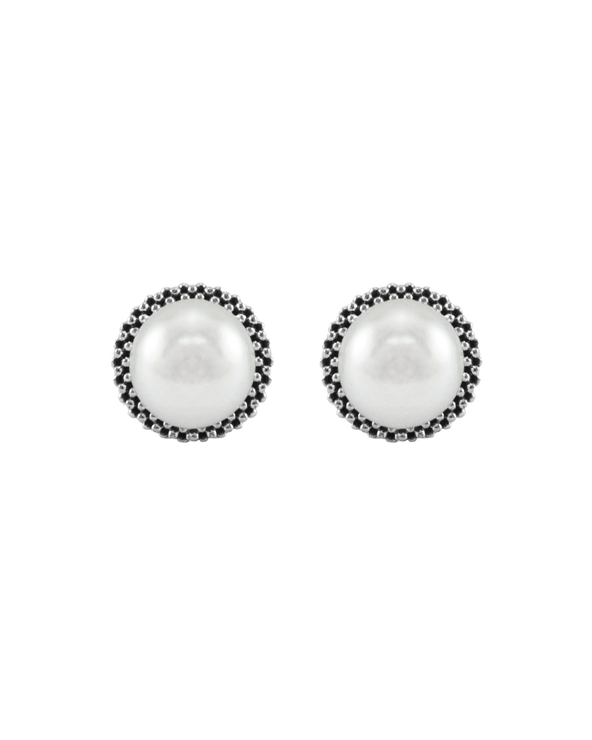 8.5mm Pearl Caviar Earrings