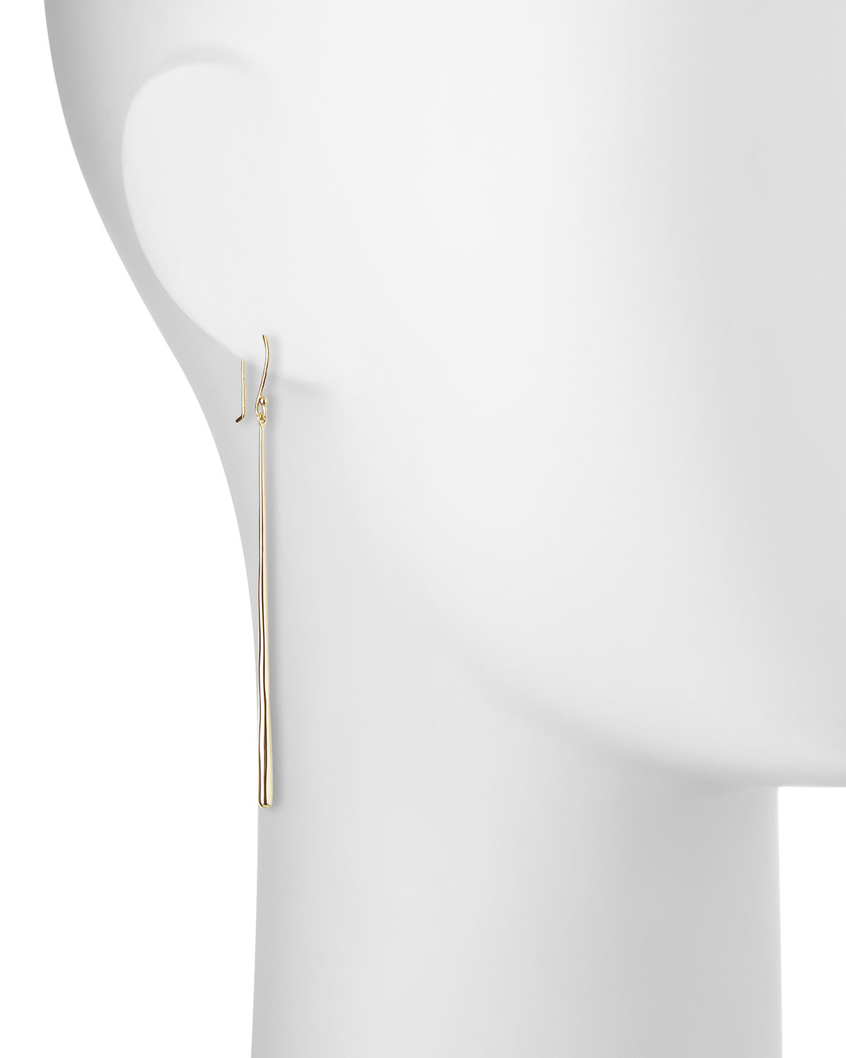 18k Glamazon Thin Elongated Earrings