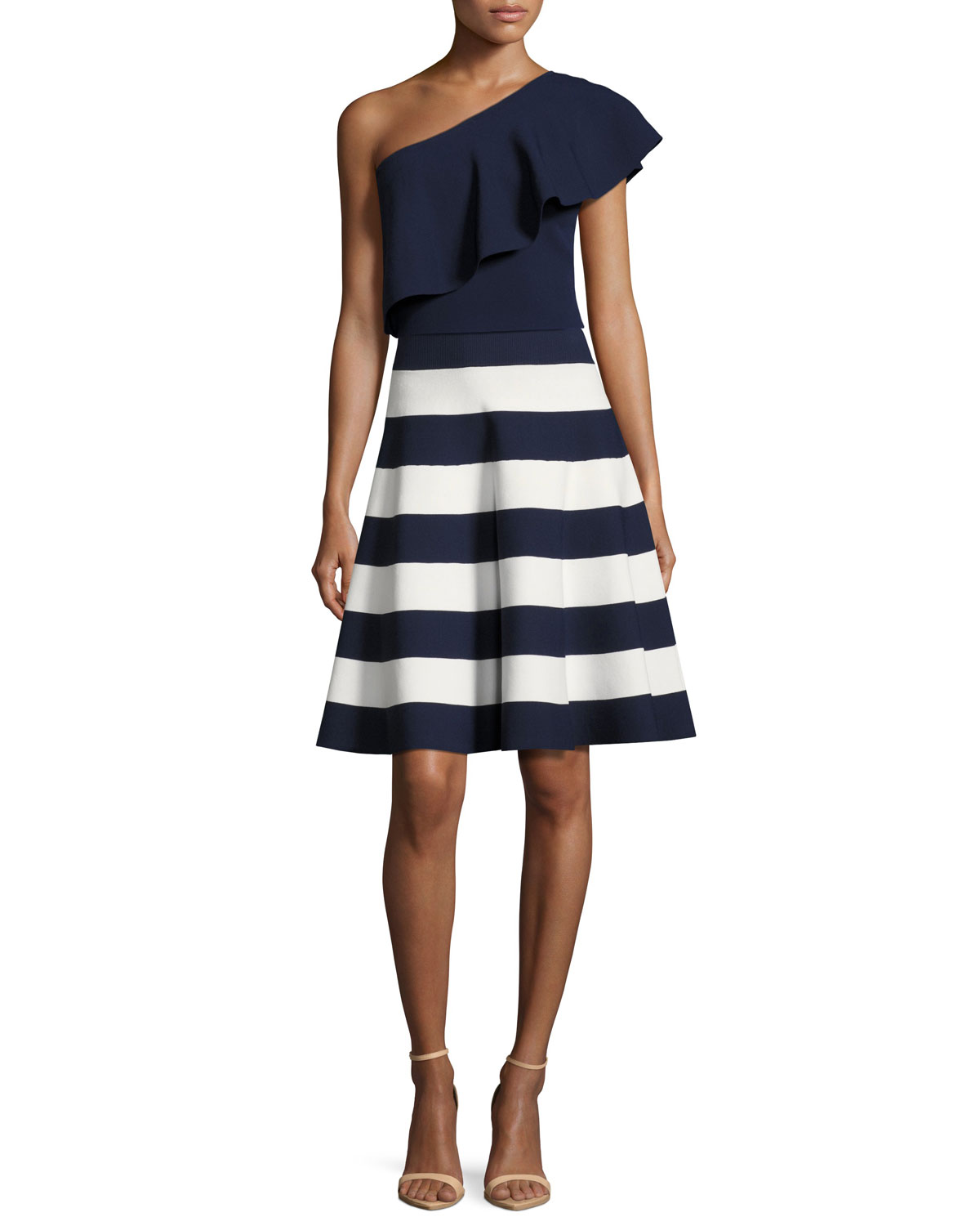 One-Shoulder Flounce Top