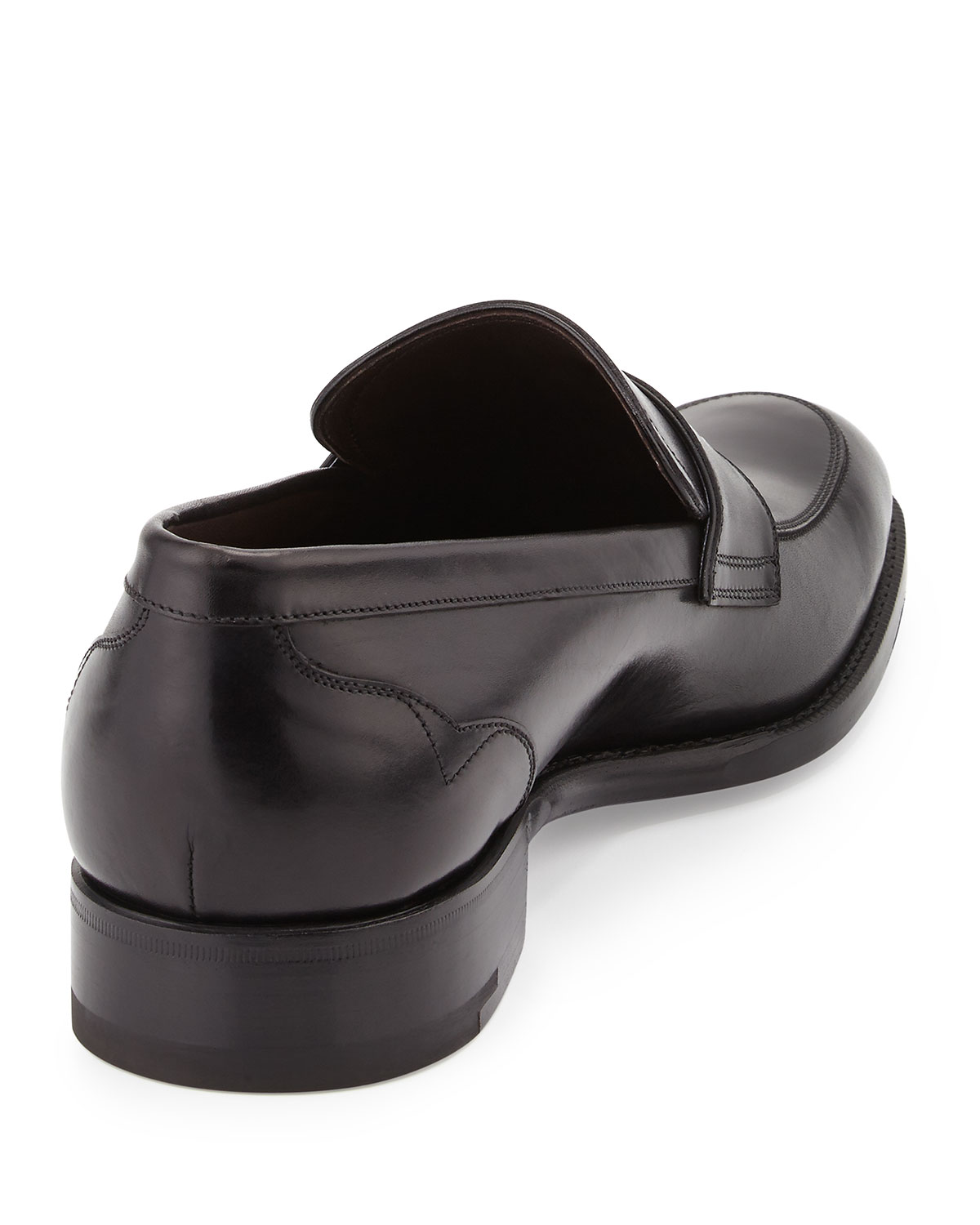 Calfskin Penny Loafer, Black