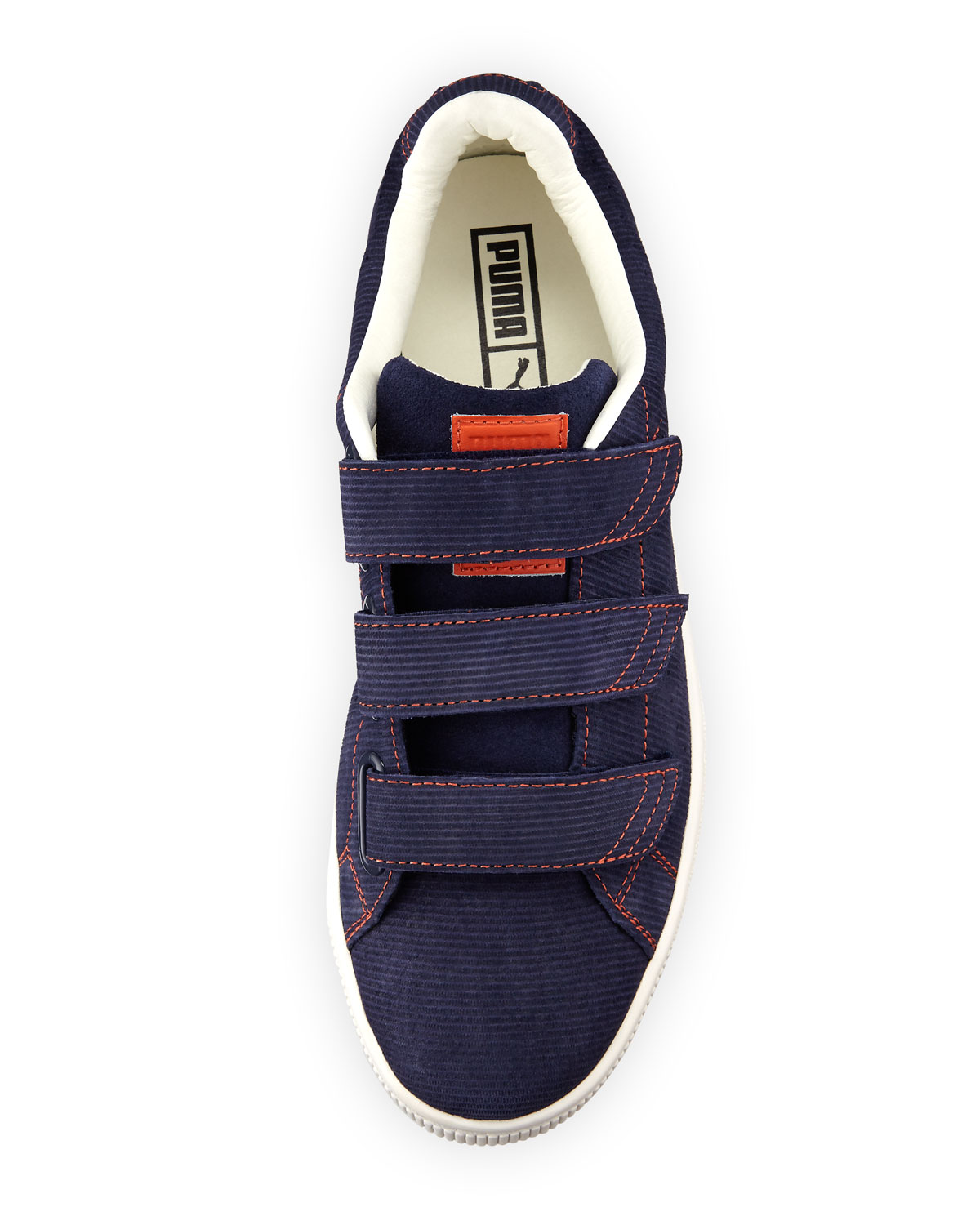 Men's Basket Corduroy Low-Top Sneaker, Navy