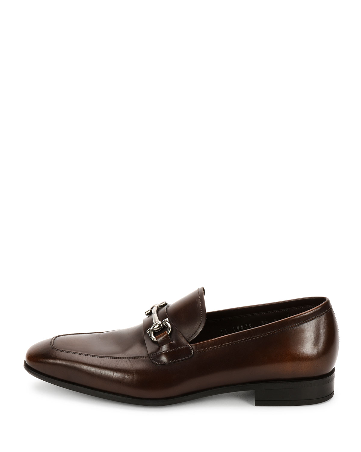 Giant Calfskin Gancini Loafer, Brown