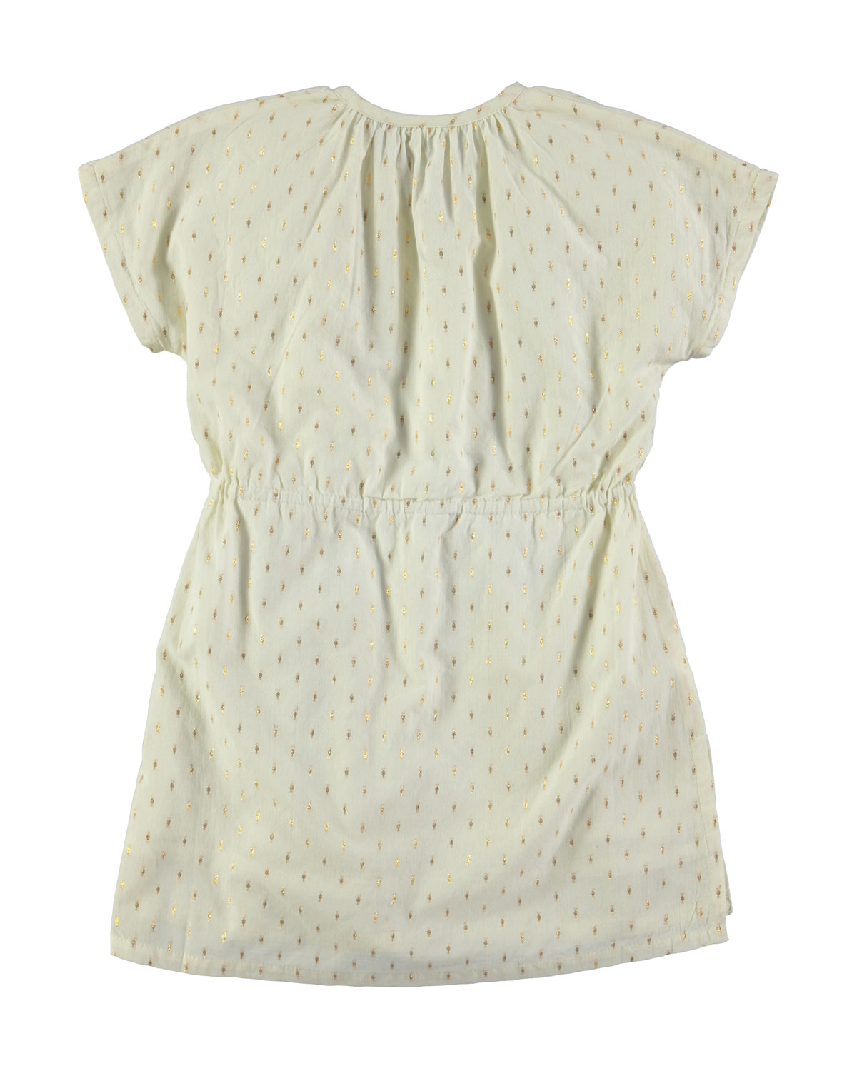 Caly Short-Sleeve Drawstring Dress, Size 2T-12