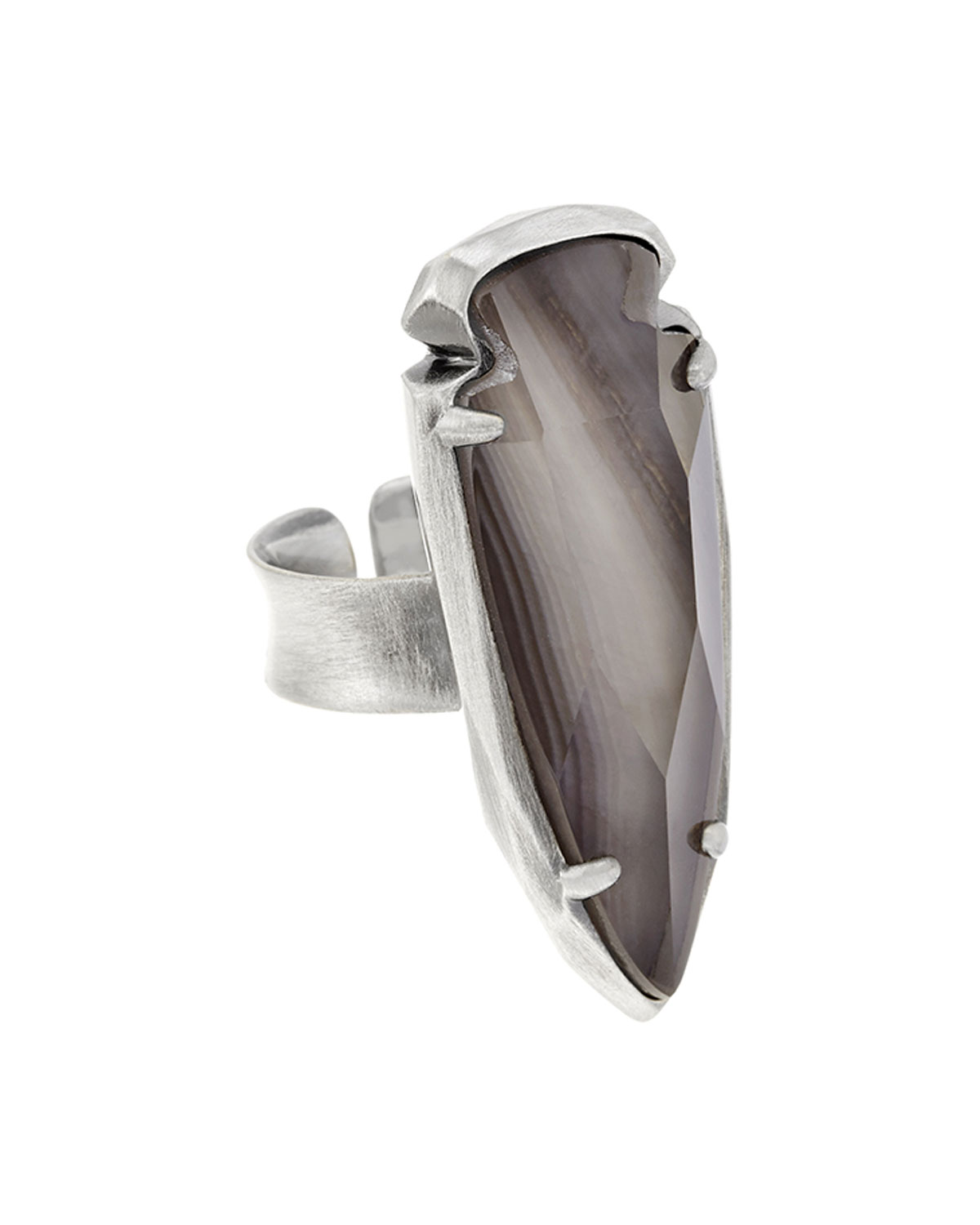 Kenny Arrowhead Ring, Gray