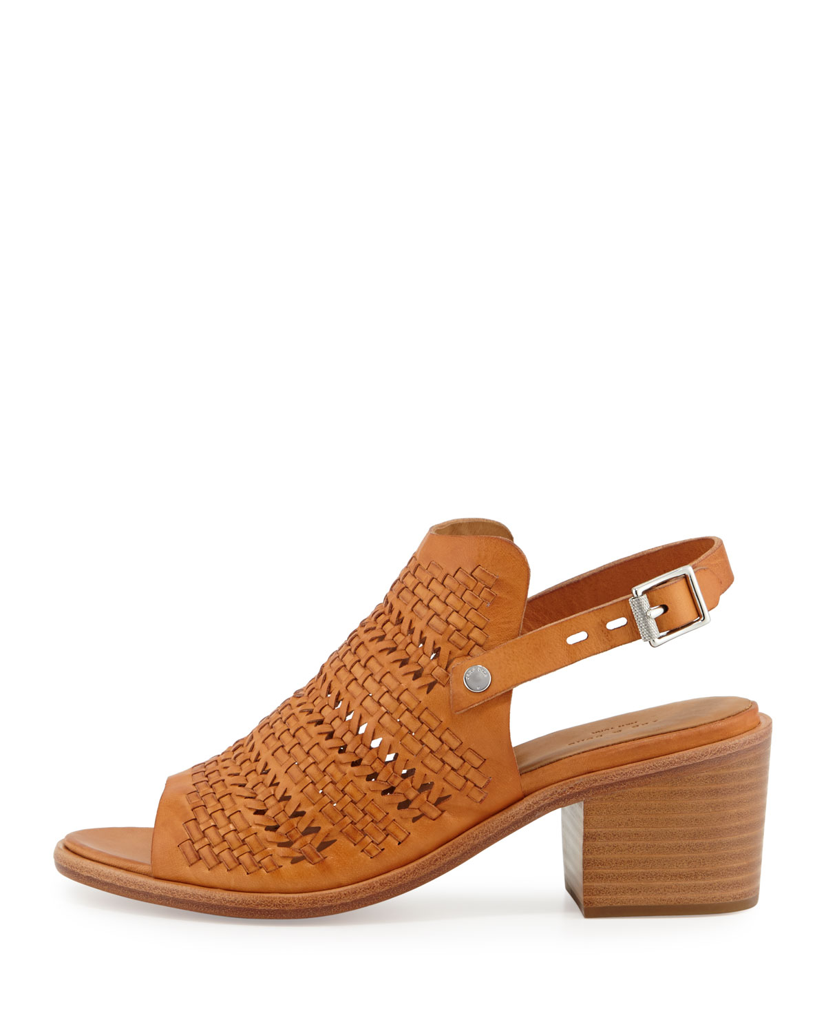 Wyatt Woven Mid-Heel Sandal