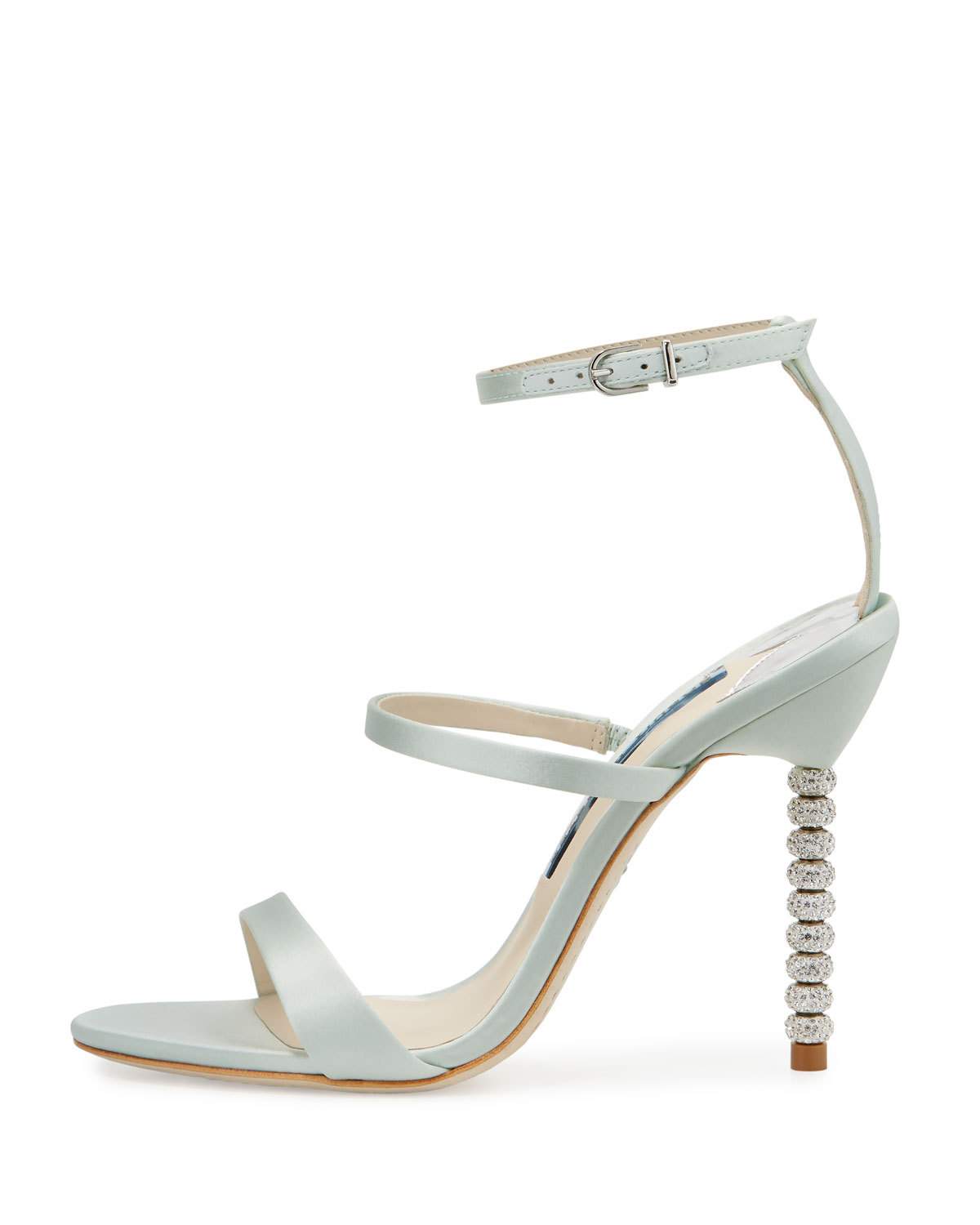 Rosalind Strappy Bridal Sandal, Ice Blue