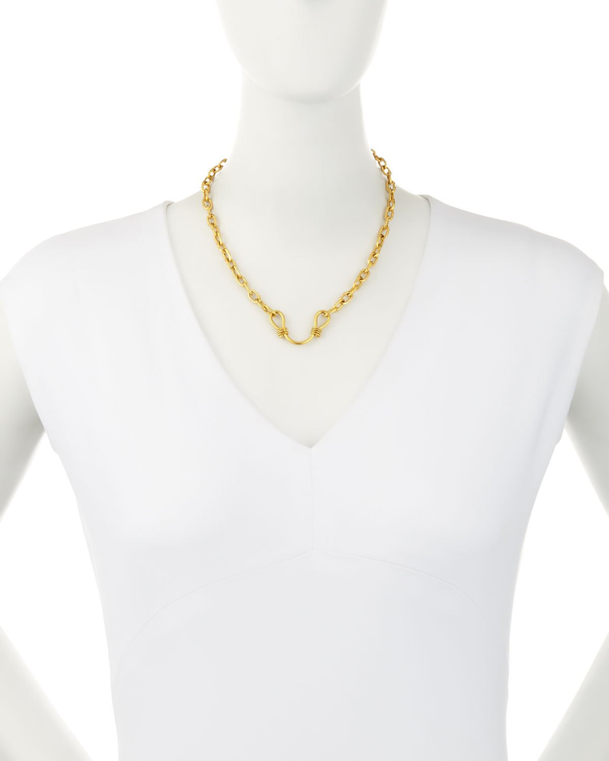 22K Yellow Gold Cadene India Necklace