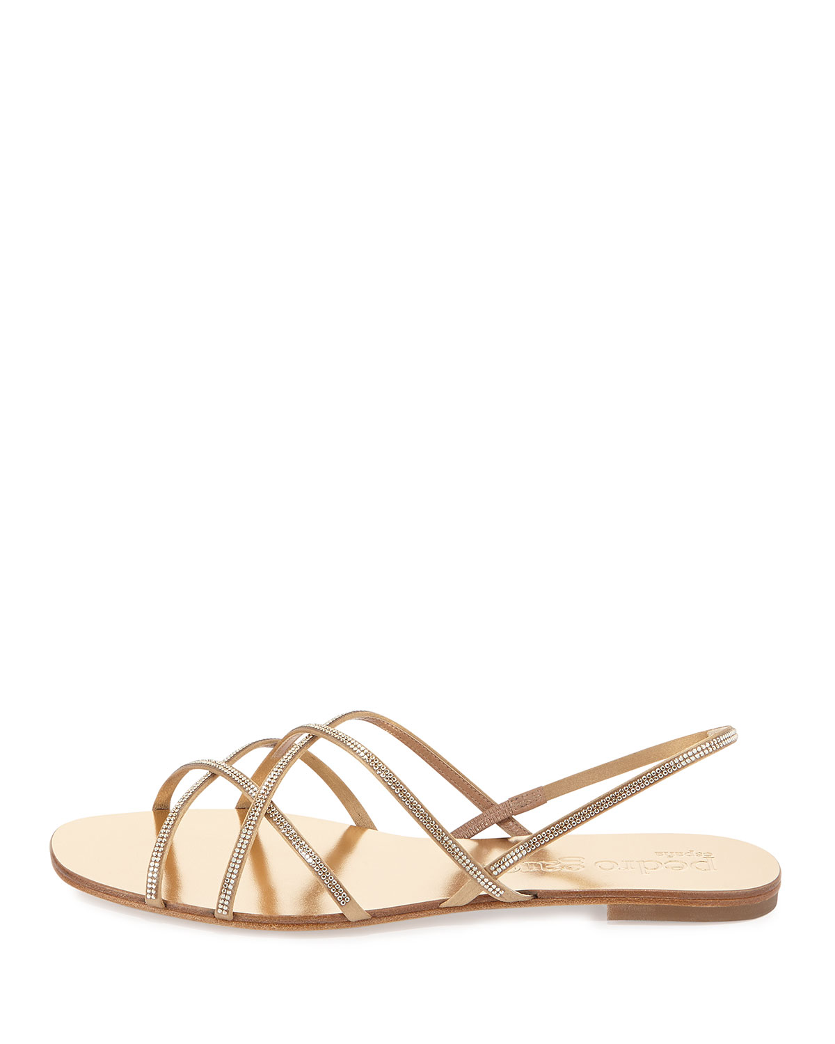 Elora Crystal-Embellished Sandal, Ore