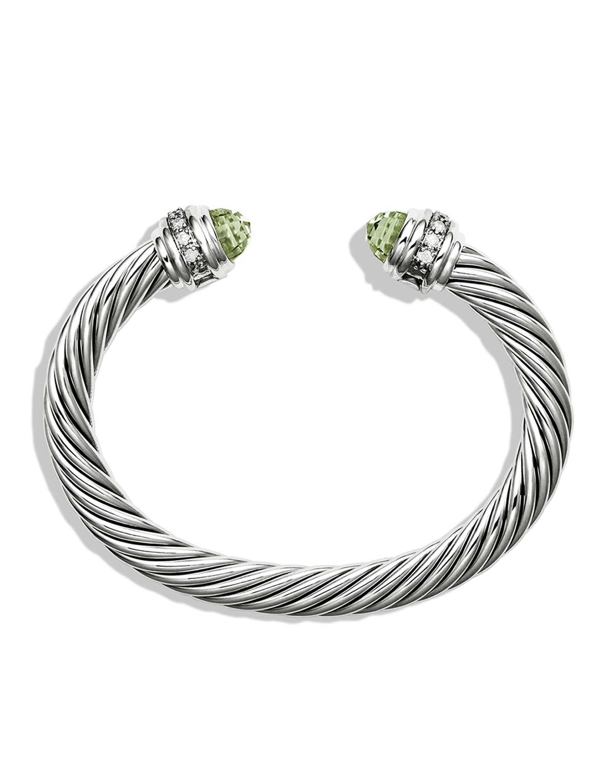 Cable Classics Bracelet with Prasiolite and Diamonds