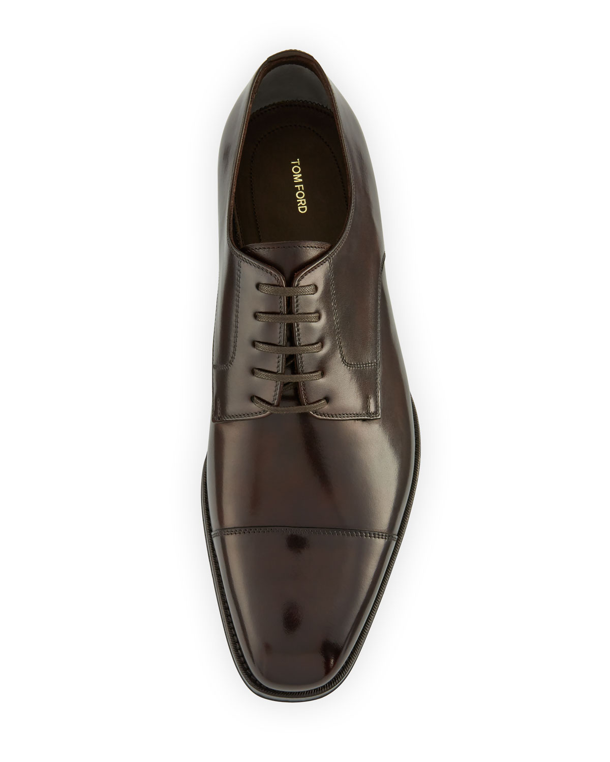 Wessex Cap-Toe Leather Oxford, Brown