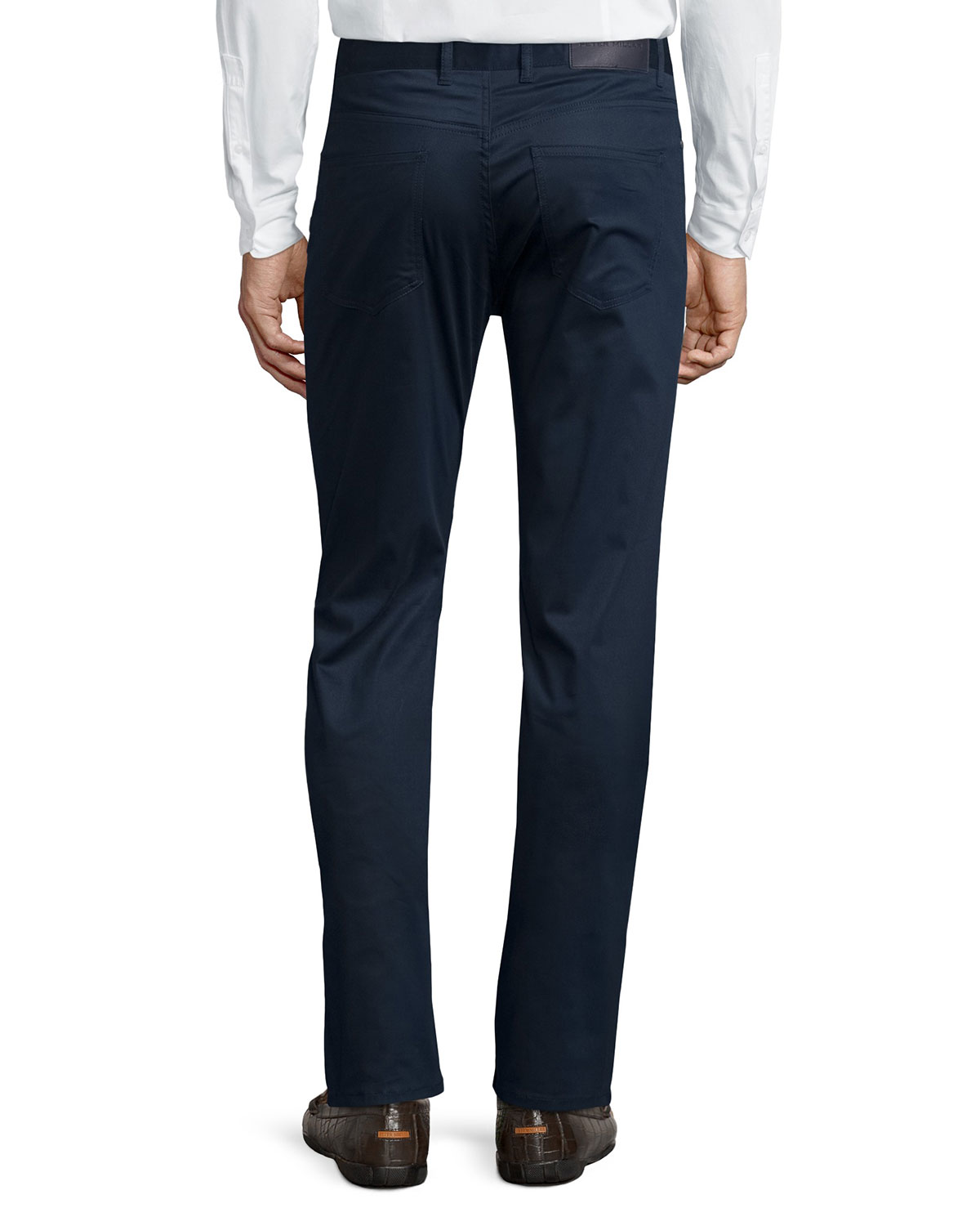Collection Perfect Poplin 5-Pocket Pants, Navy