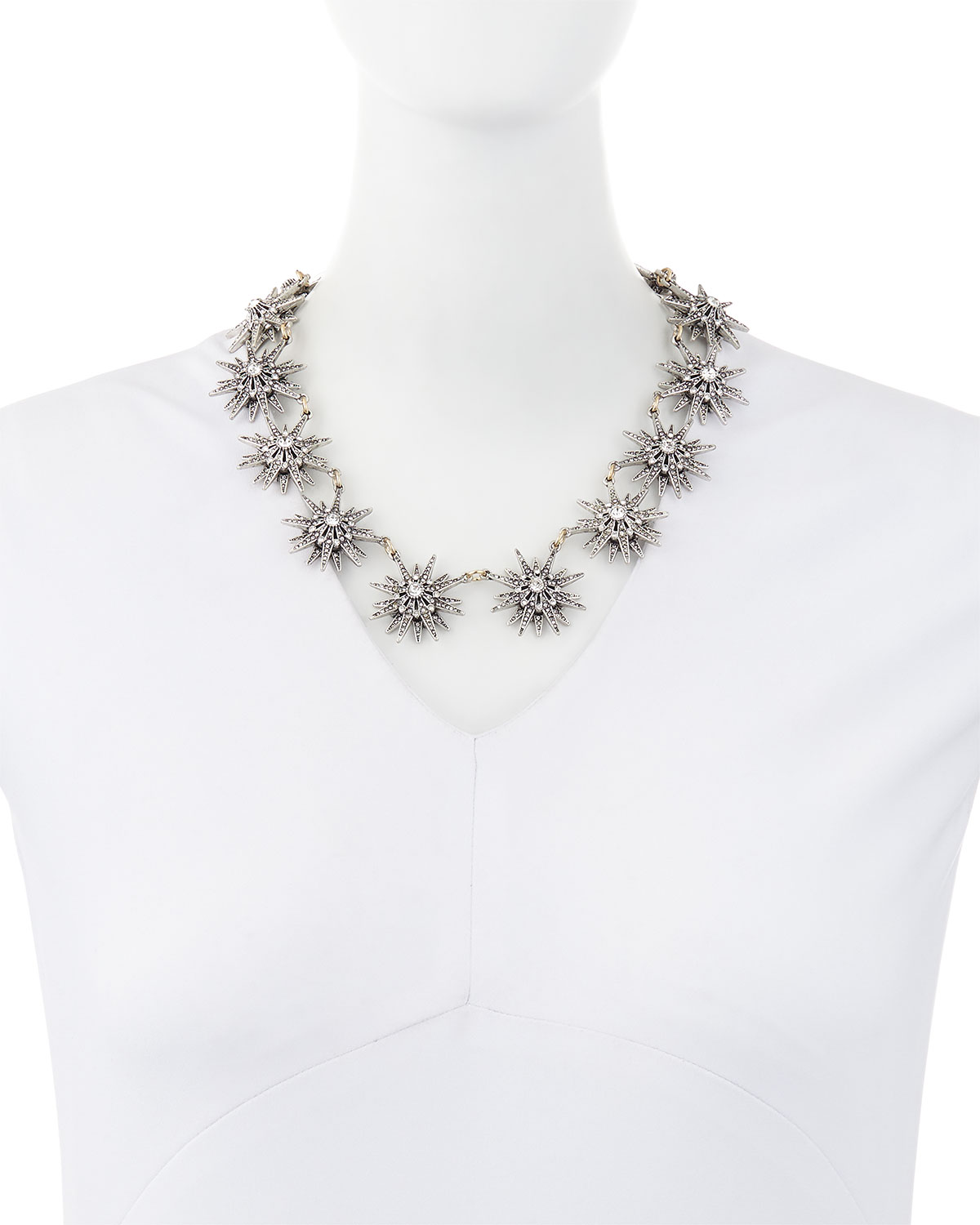 Encore Crystal Star Station Necklace