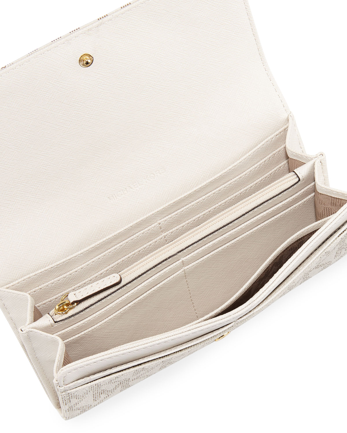 Fulton Leather Carryall Wallet, Vanilla
