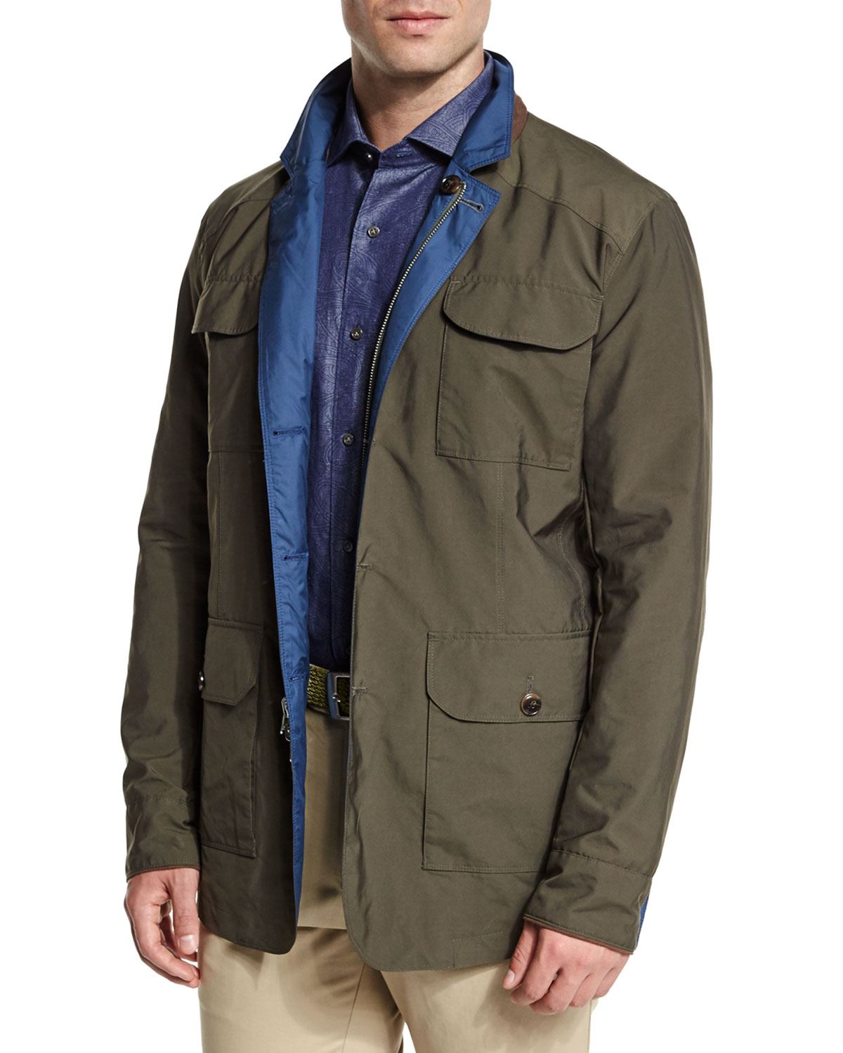 Canton Reversible Field Jacket, Olive