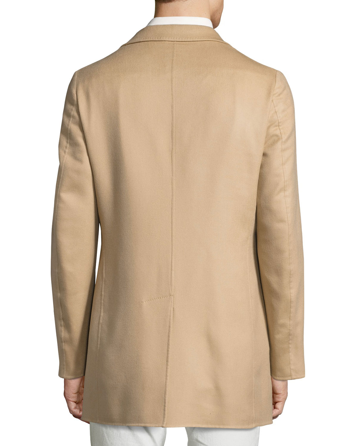 Short Cashmere Three-Button Coat