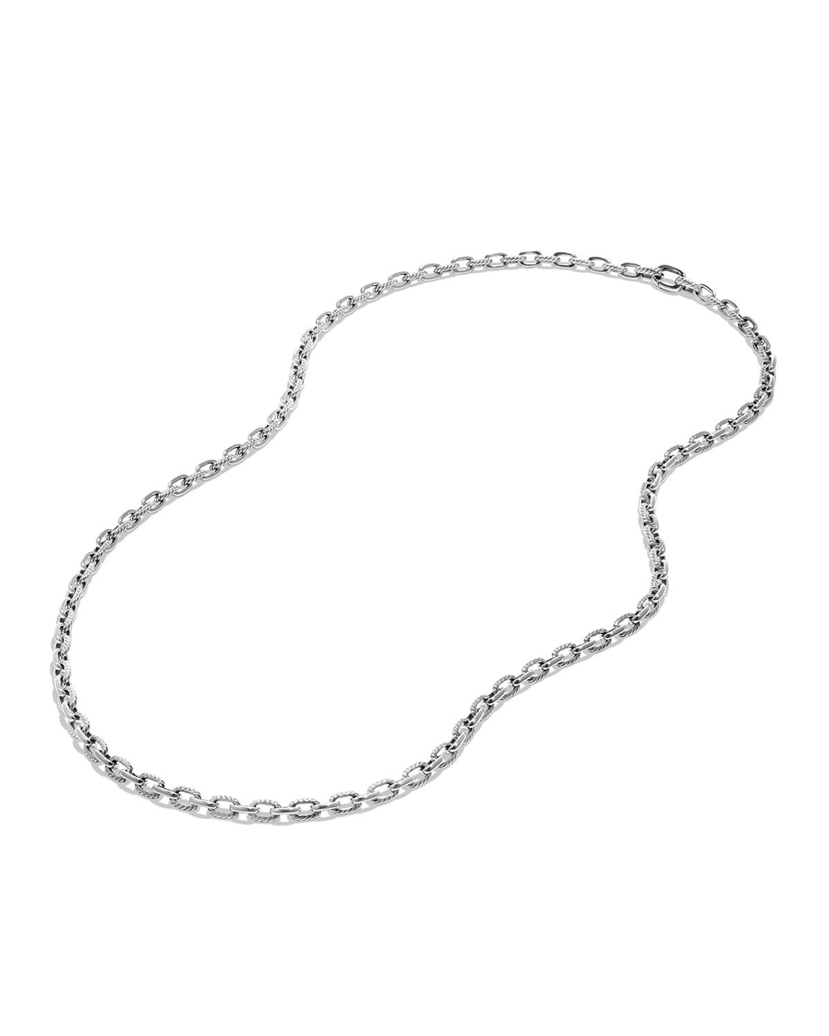 Men's Classic Cable & Link Chain Necklace, 26"L