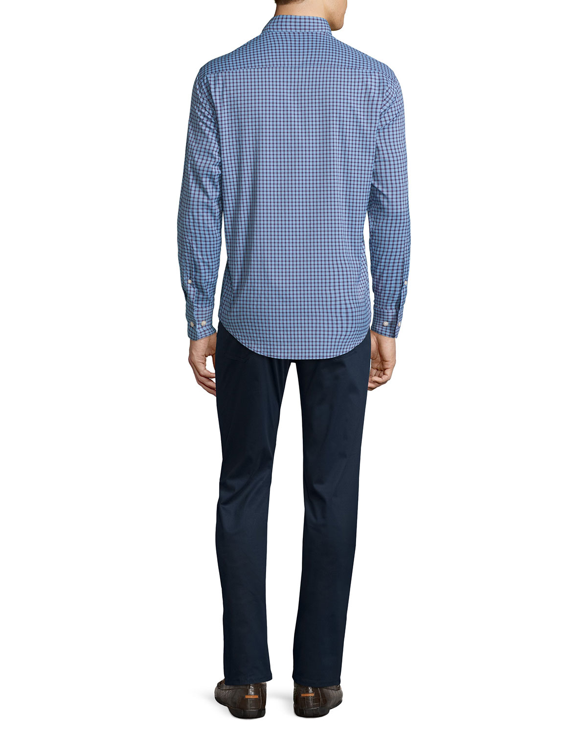 Collection Perfect Poplin 5-Pocket Pants, Navy