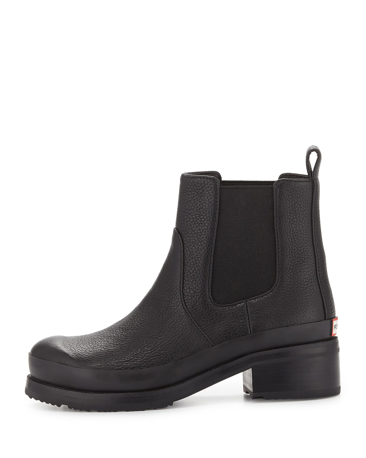 Original Grained Leather Chelsea Boot, Black