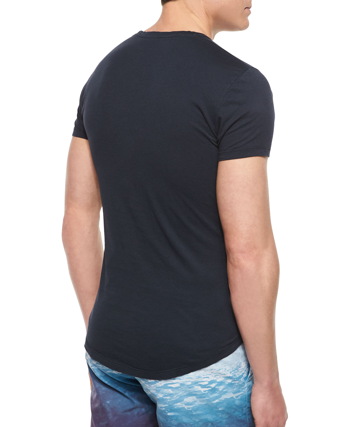 Tommy Crewneck Short-Sleeve T-Shirt, Black