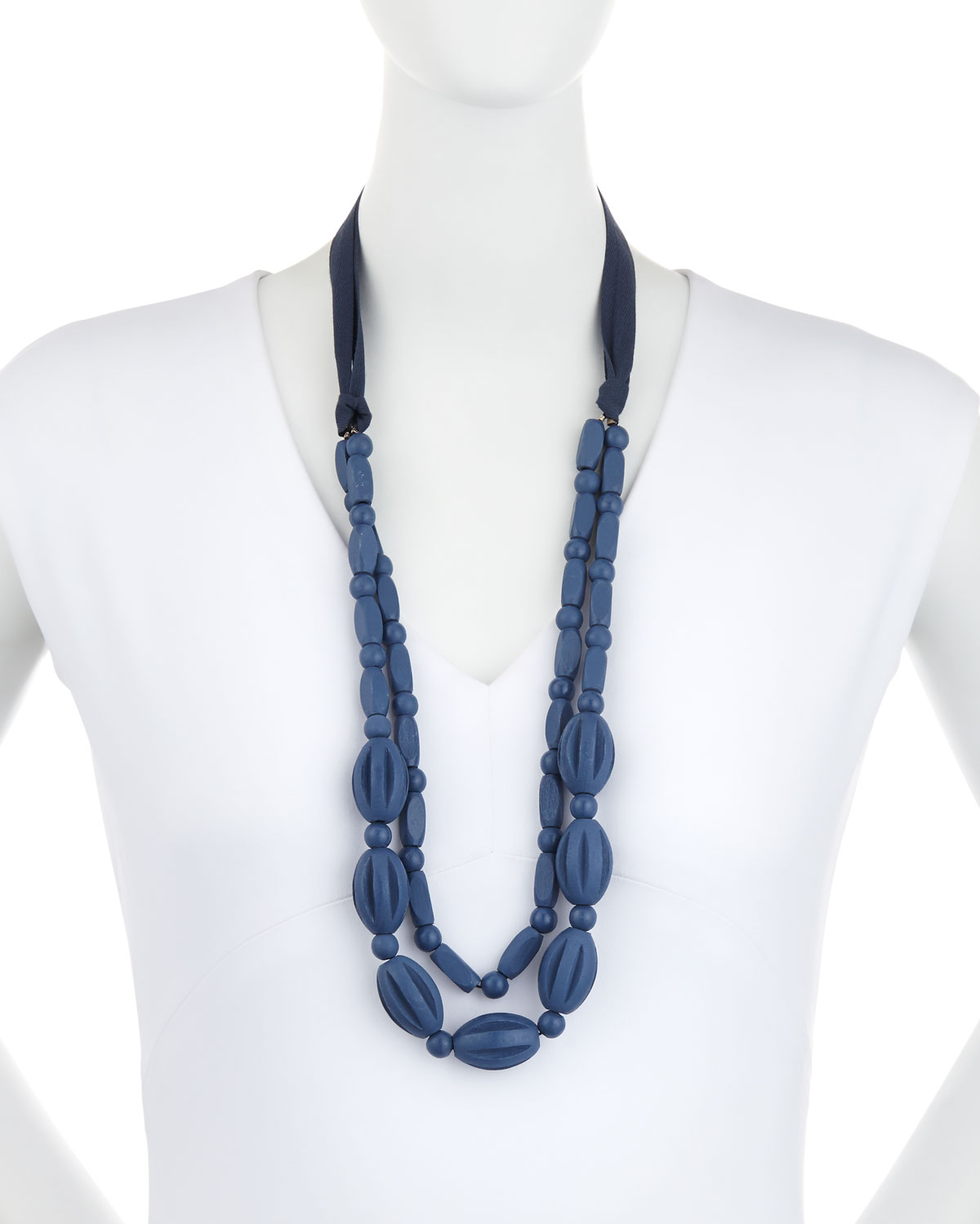 Legna Long Beaded Necklace