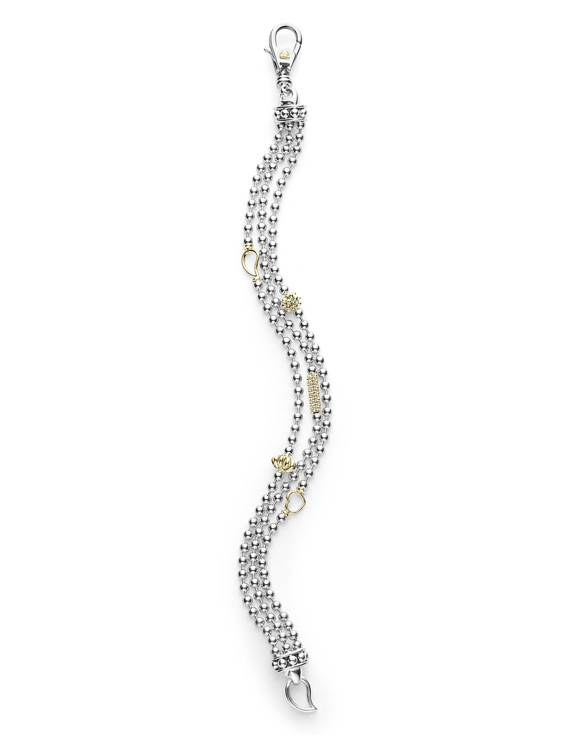 Caviar Icon Three-Row Bracelet