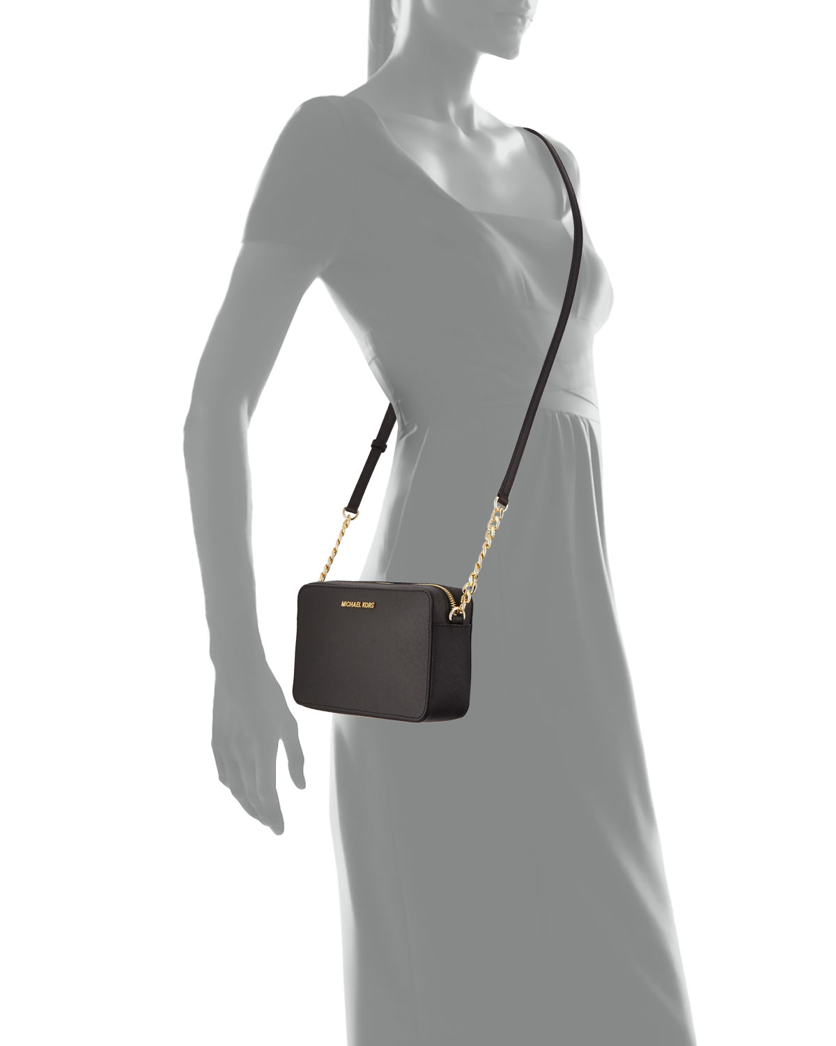 Jet Set Medium Crossbody Bag, Black