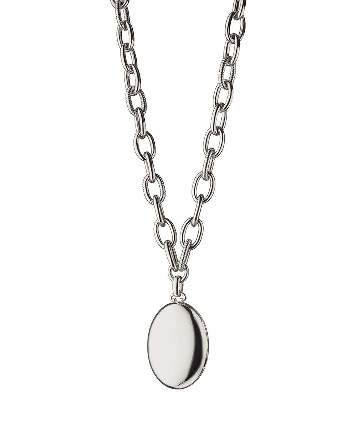 Premier Sterling Silver Locket Necklace, 18"