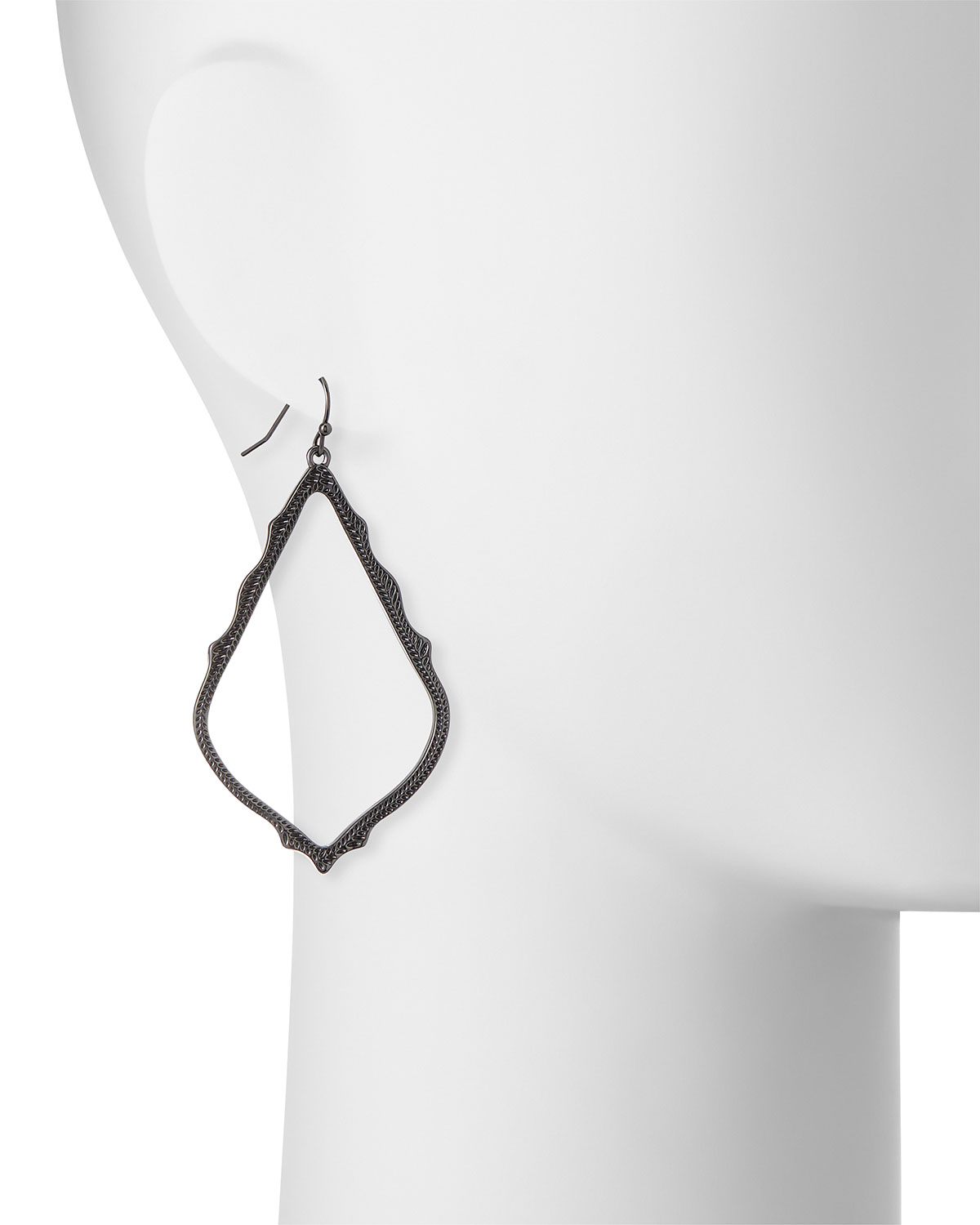 Sophee Statement Drop Earrings in Gunmetal