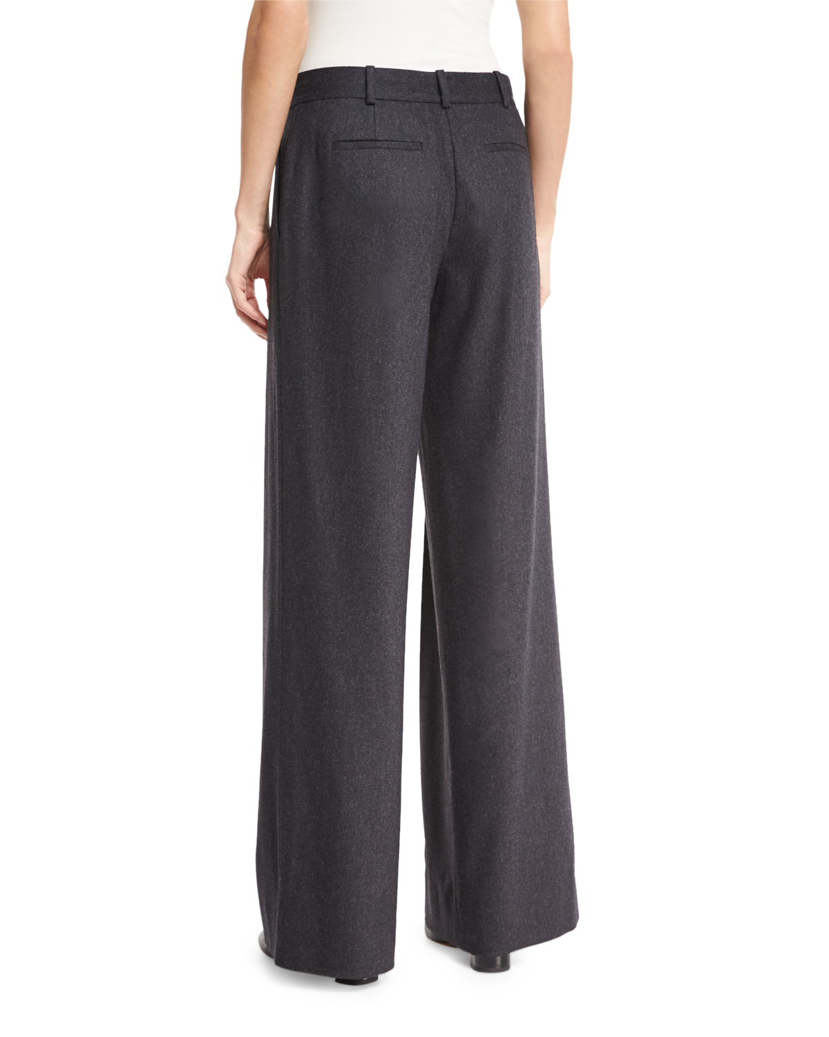 Stanton Wide-Leg Stretch-Wool Pants