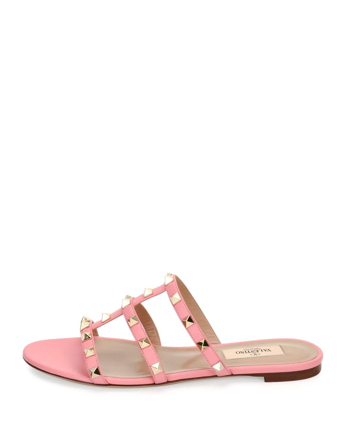 Rockstud Caged Flat Slide Sandal