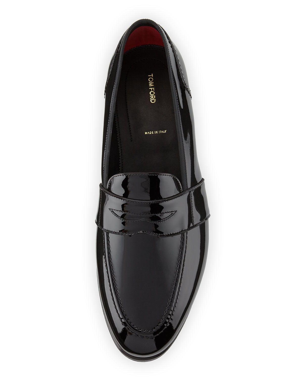 Taylor Patent Leather Penny Loafer, Black