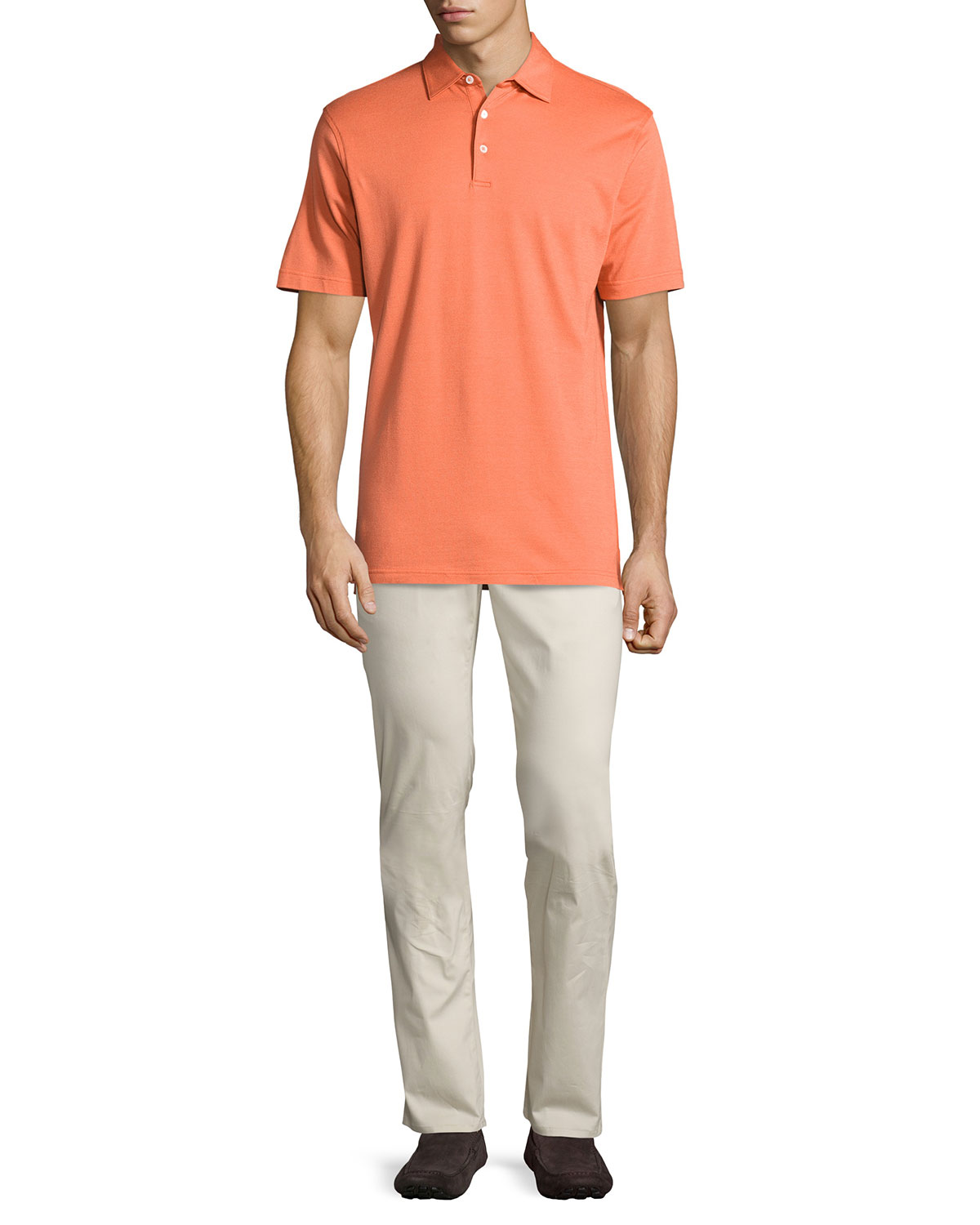Collection Perfect Pique Polo Shirt, Clementine