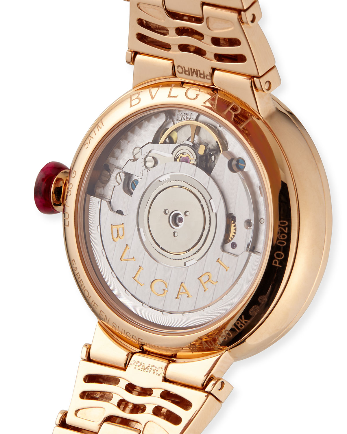 33mm LVCEA Pink Gold and Diamond Watch