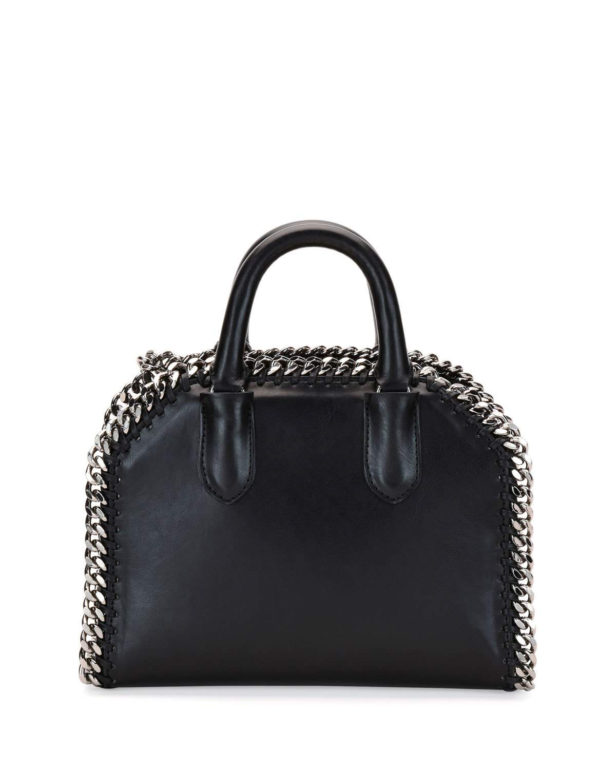 Falabella Mini Box Top-Handle Satchel Bag, Black