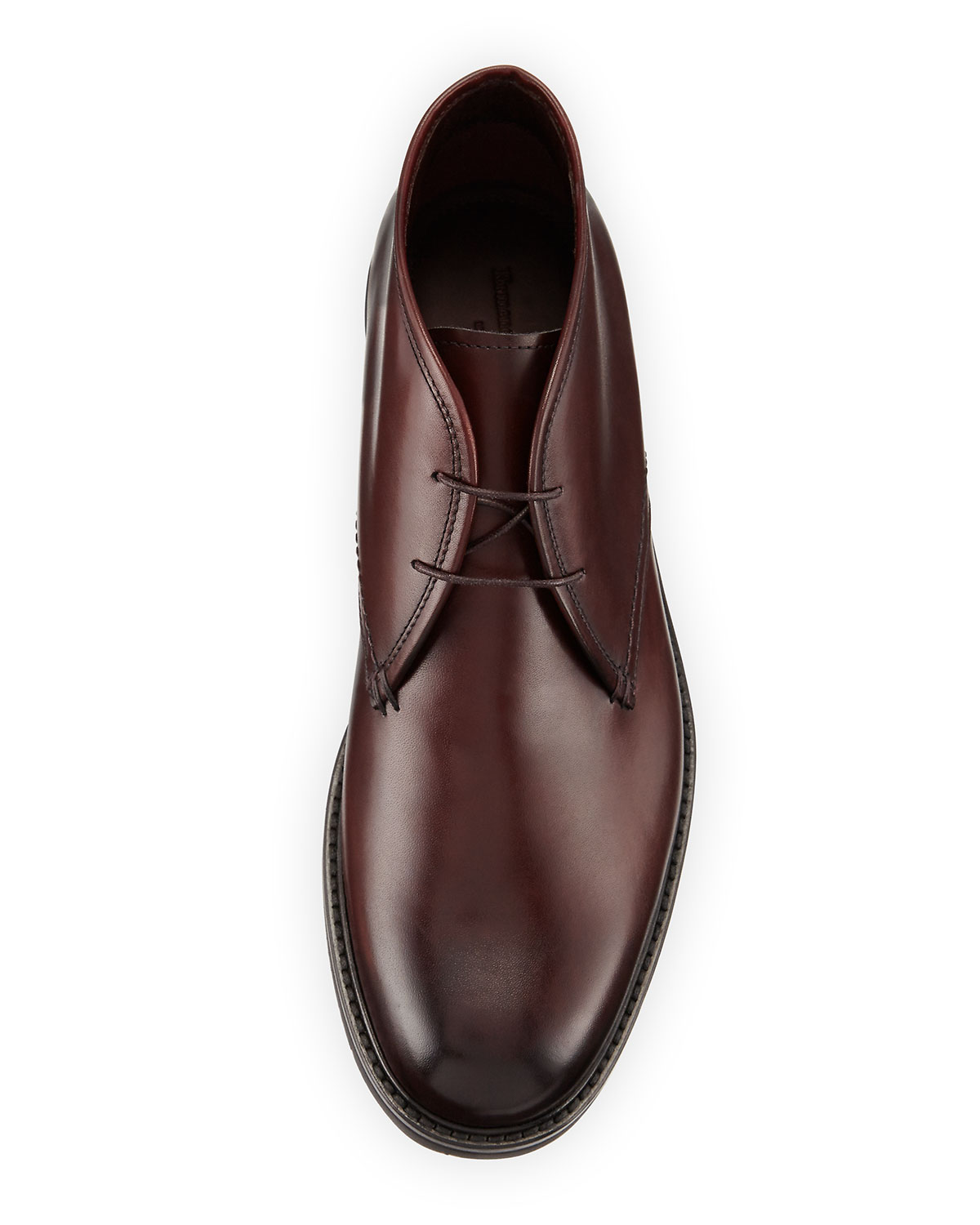 Leather Chukka Boot, Burgundy