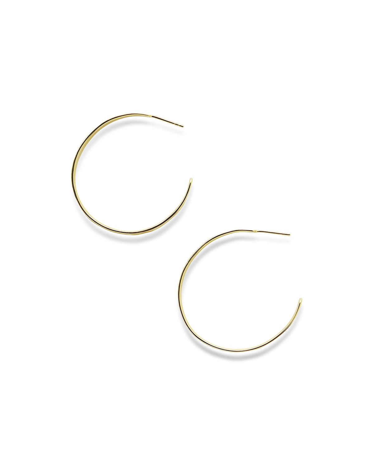 18K Senso&#153 Tapered Hoop Earrings