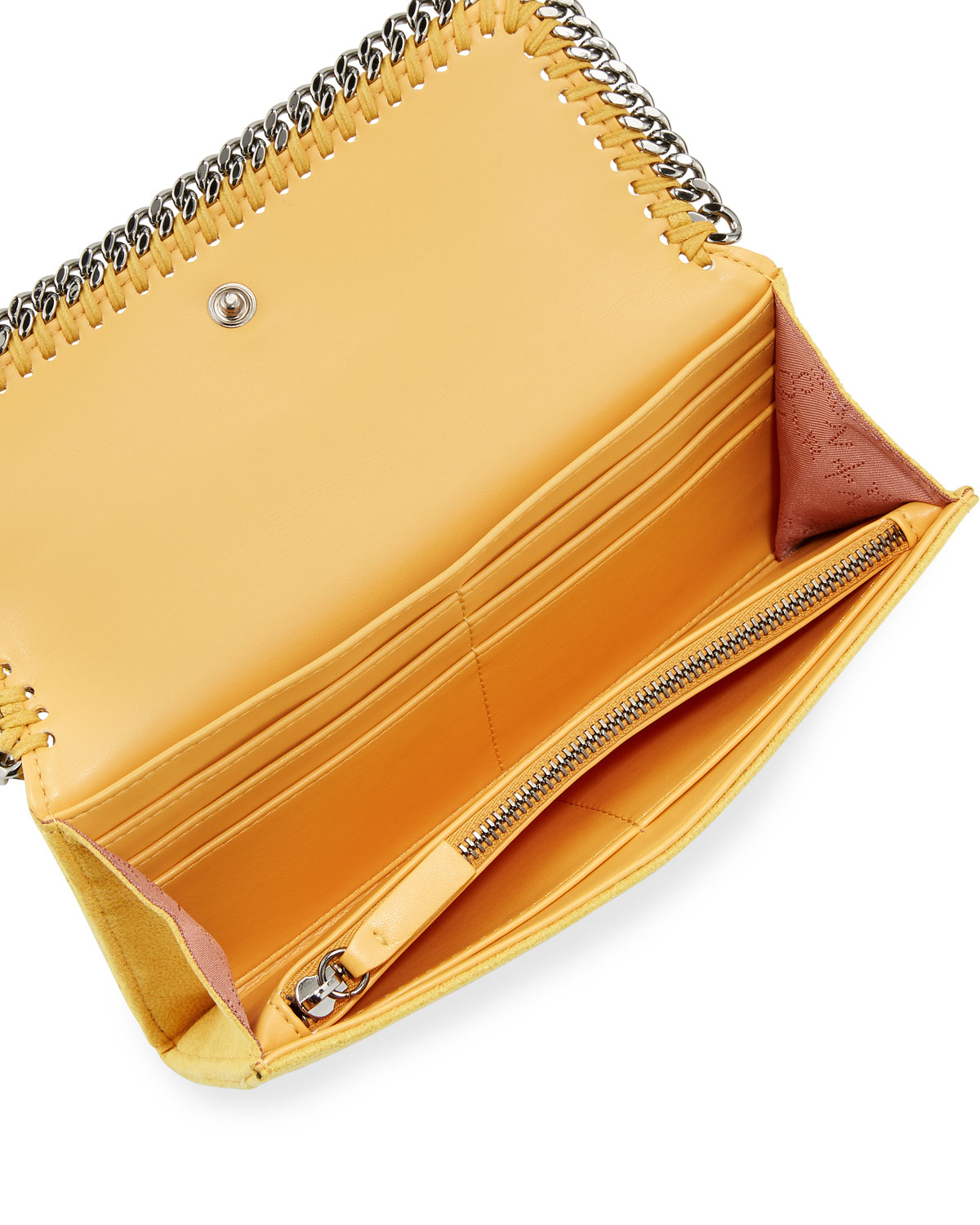 Falabella Flap-Top Wallet, Yellow