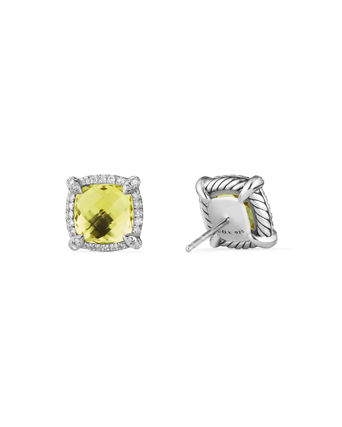 9mm Châtelaine® Stud Earrings with Diamonds